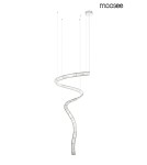 Designer pendant lamps - MOOSEE WAVE CORDON 1A chrome pendant lamp (MSE1501100193) - product 3