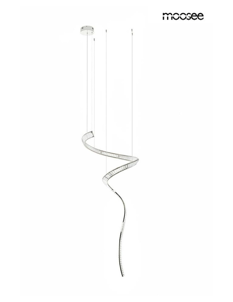 Designer pendant lamps - MOOSEE WAVE CORDON 1A chrome pendant lamp (MSE1501100193) - product kolory-swiatla.pl 4
