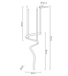 Designer pendant lamps - MOOSEE WAVE CORDON 1A chrome pendant lamp (MSE1501100193) - product 15