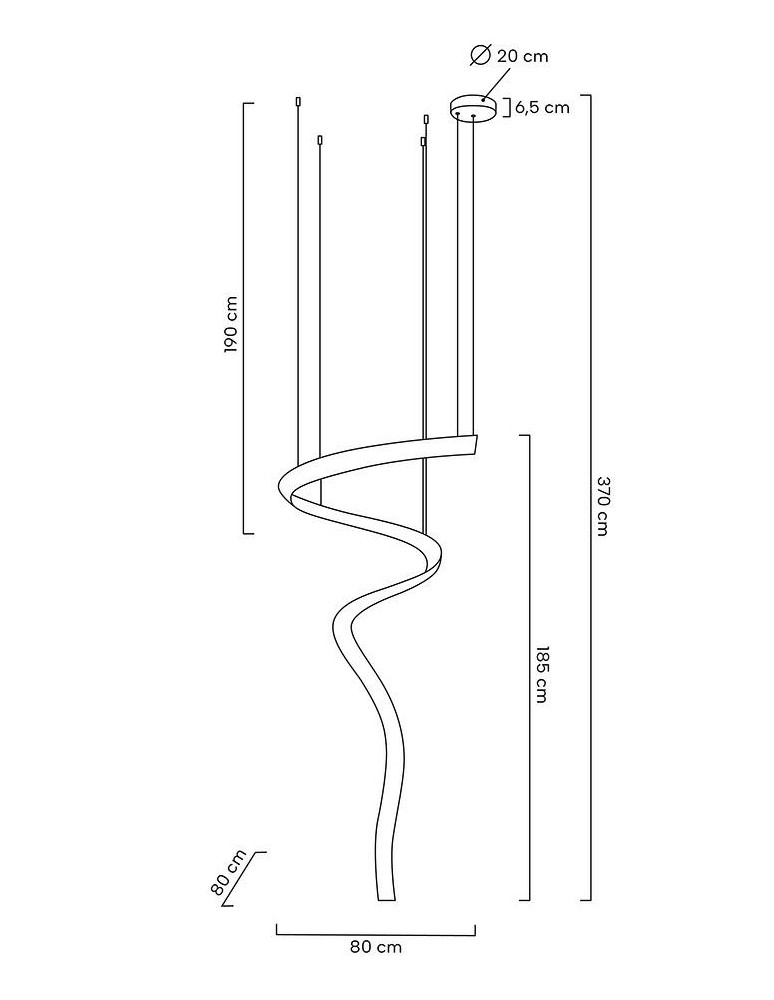 Designer pendant lamps - MOOSEE WAVE CORDON 1A chrome pendant lamp (MSE1501100193) - product kolory-swiatla.pl 15