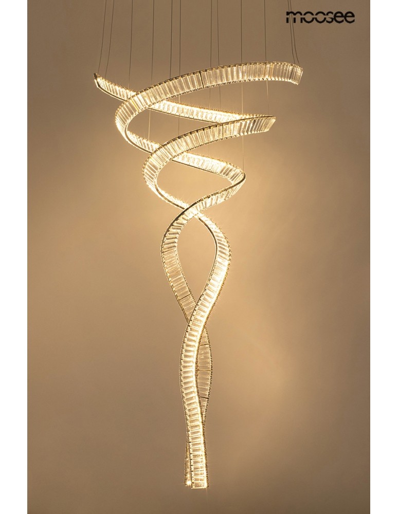 Designer pendant lamps - MOOSEE WAVE CORDON 2B chrome pendant lamp (MSE1501100194) - product kolory-swiatla.pl 2