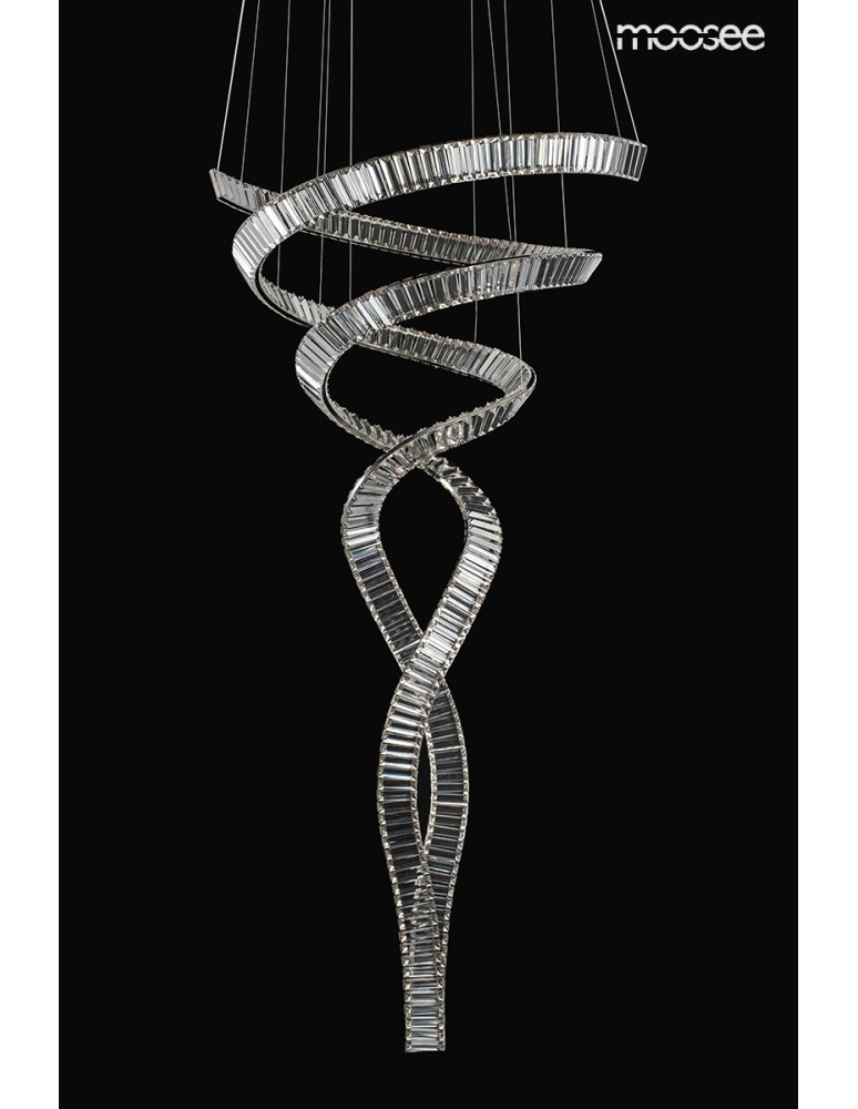 Designer pendant lamps - MOOSEE WAVE CORDON 2B chrome pendant lamp (MSE1501100194) - product kolory-swiatla.pl 3