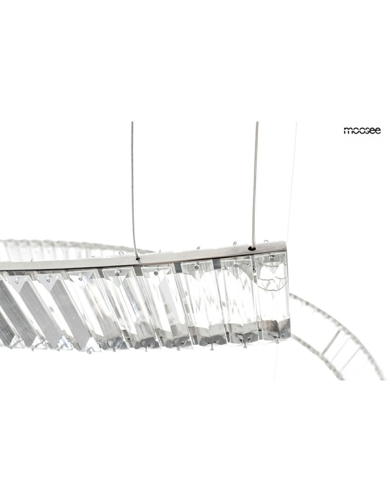 Designer pendant lamps - MOOSEE WAVE CORDON 2B chrome pendant lamp (MSE1501100194) - product kolory-swiatla.pl 5
