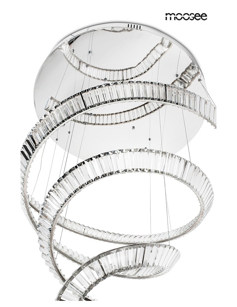 Designer pendant lamps - MOOSEE WAVE CORDON 2B chrome pendant lamp (MSE1501100194) - product kolory-swiatla.pl 7