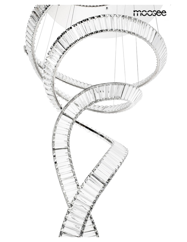 Designer pendant lamps - MOOSEE WAVE CORDON 2B chrome pendant lamp (MSE1501100194) - product kolory-swiatla.pl 10