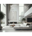 Designer pendant lamps - MOOSEE WAVE CORDON 2B chrome pendant lamp (MSE1501100194) - product 13