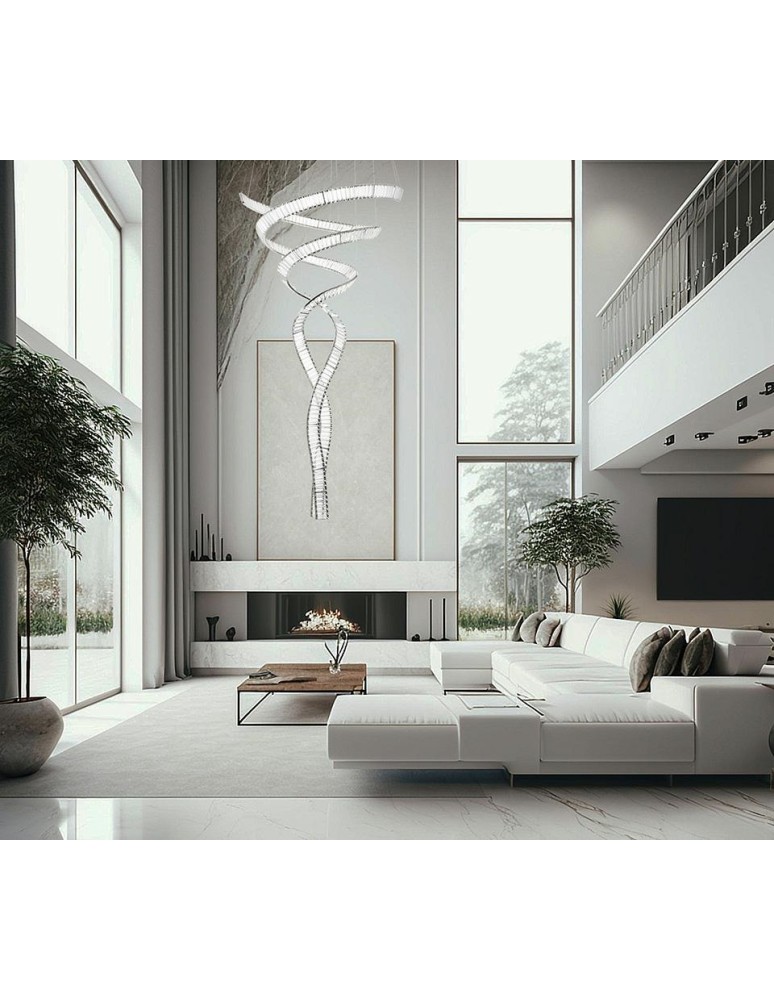 Designer pendant lamps - MOOSEE WAVE CORDON 2B chrome pendant lamp (MSE1501100194) - product kolory-swiatla.pl 13