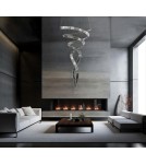 Designer pendant lamps - MOOSEE WAVE CORDON 2B chrome pendant lamp (MSE1501100194) - product 14