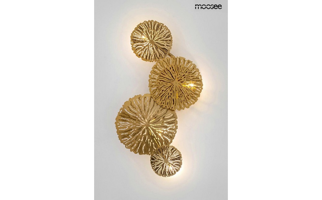MOOSEE lampa ścienna LIRIO 4 złota (MSE1501100178)