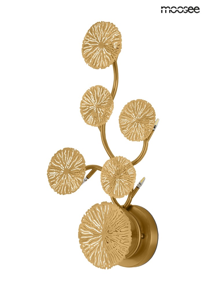 Designer wall lamps - MOOSEE LIRIO 6 gold wall lamp (MSE1501100179) - product kolory-swiatla.pl 3
