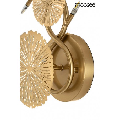 MOOSEE lampa ścienna LIRIO 6 złota (MSE1501100179)