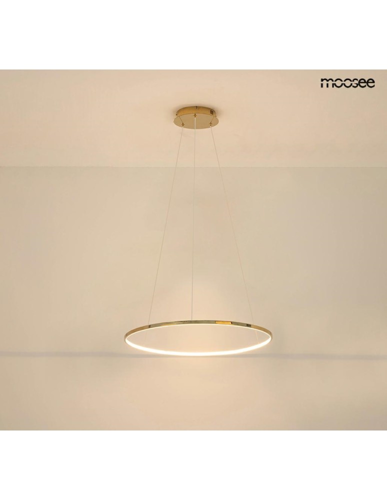 Pendant lamps circles - MOOSEE RING SLIM 40 gold pendant lamp (MSE1501100155) - product kolory-swiatla.pl 7