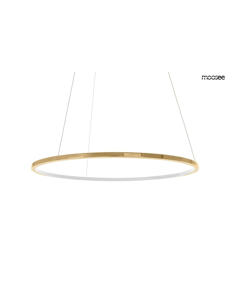Pendant lamps circles - MOOSEE RING SLIM 80 gold pendant lamp (MSE1501100157) - product kolory-swiatla.pl 1
