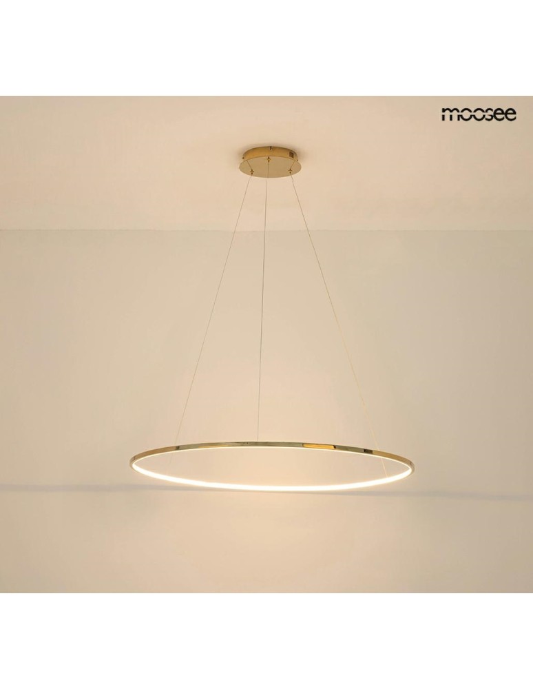 Pendant lamps circles - MOOSEE RING SLIM 80 gold pendant lamp (MSE1501100157) - product kolory-swiatla.pl 7
