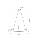 Pendant lamps circles - MOOSEE RING SLIM 80 gold pendant lamp (MSE1501100157) - product 8