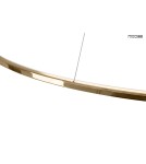 Pendant lamps circles - MOOSEE RING SLIM 100 gold pendant lamp (MSE1501100158) - product 2
