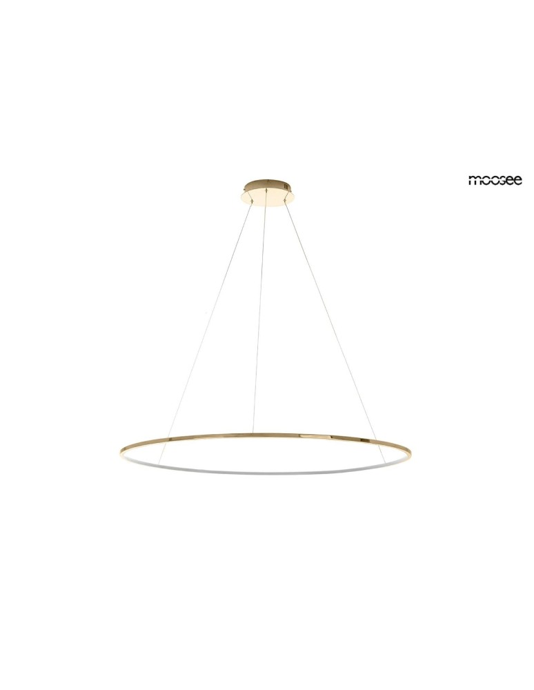 Pendant lamps circles - MOOSEE RING SLIM 100 gold pendant lamp (MSE1501100158) - product kolory-swiatla.pl 5