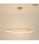 Pendant lamps circles - MOOSEE RING SLIM 100 gold pendant lamp (MSE1501100158) - product 7