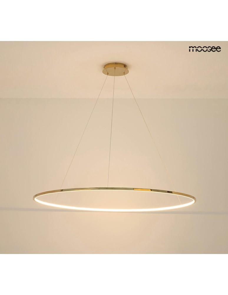 Pendant lamps circles - MOOSEE RING SLIM 100 gold pendant lamp (MSE1501100158) - product kolory-swiatla.pl 7