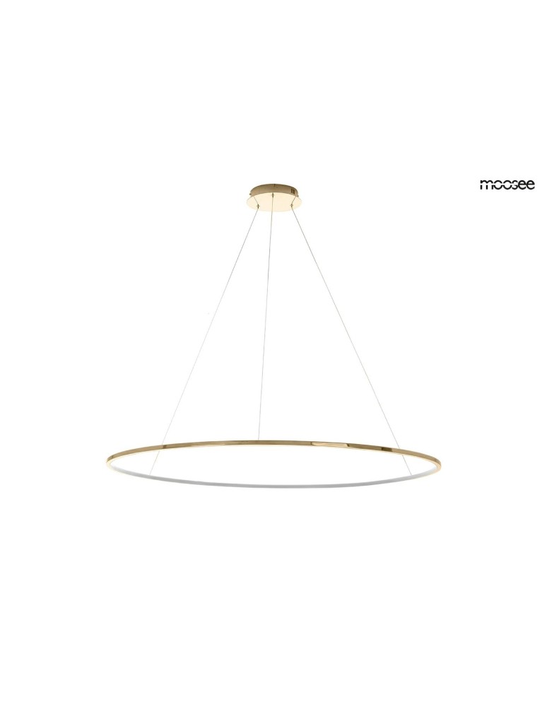 Pendant lamps circles - MOOSEE RING SLIM 150 gold pendant lamp (MSE1501100160) - product kolory-swiatla.pl 5
