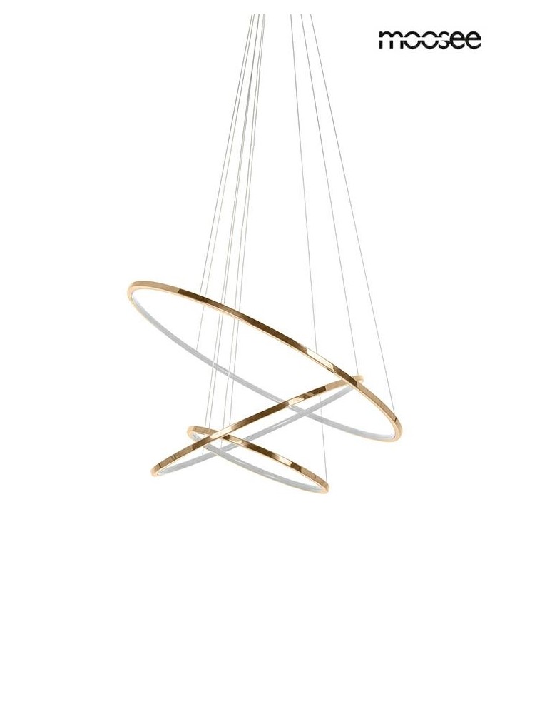 Pendant lamps circles - MOOSEE RING SLIM S gold pendant lamp (MSE1501100161) - product kolory-swiatla.pl 2