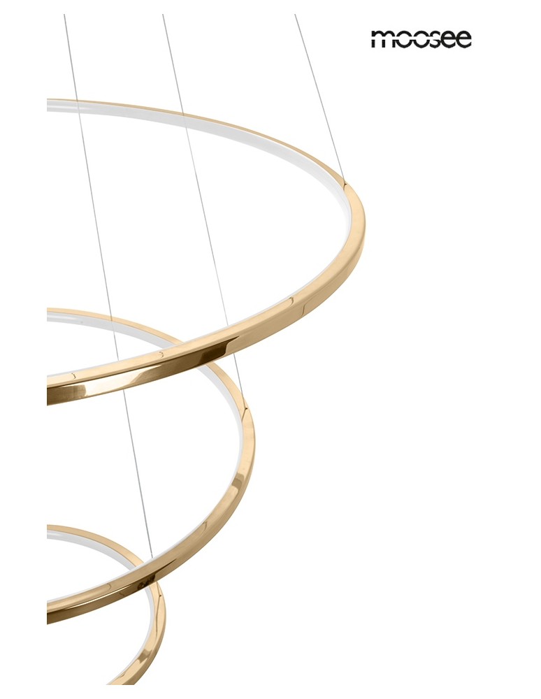 Pendant lamps circles - MOOSEE RING SLIM S gold pendant lamp (MSE1501100161) - product kolory-swiatla.pl 5
