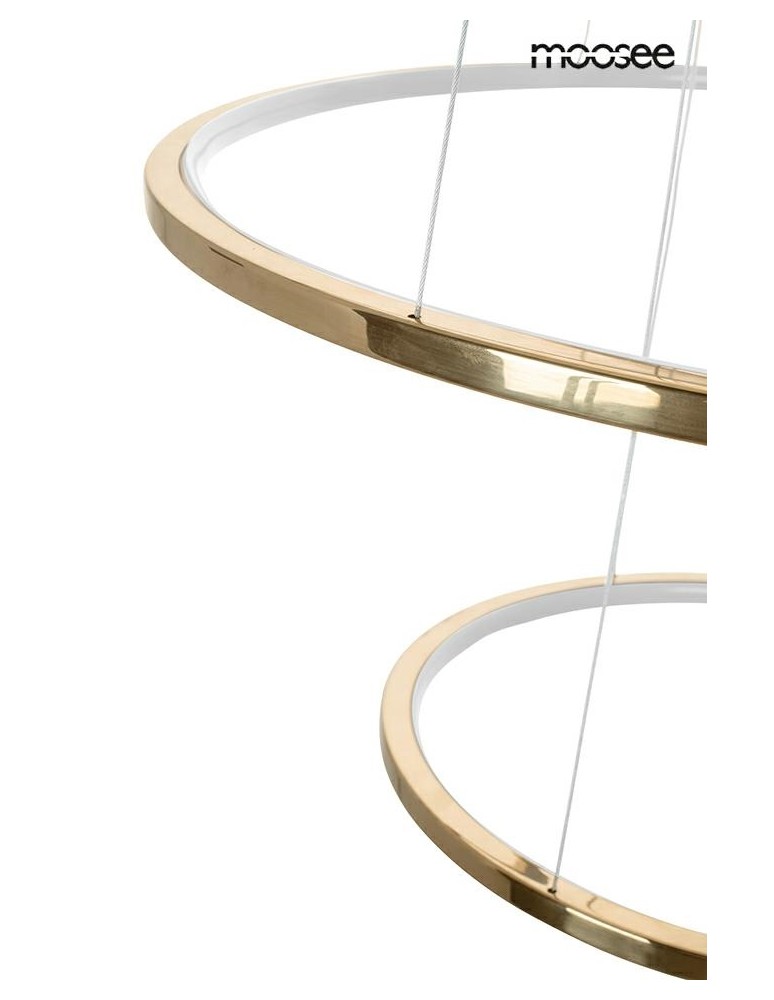 Pendant lamps circles - MOOSEE RING SLIM S gold pendant lamp (MSE1501100161) - product kolory-swiatla.pl 6