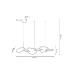 Designer pendant lamps - MOOSEE JAZZ 6 gold pendant lamp (MSE1501100185) - product 14