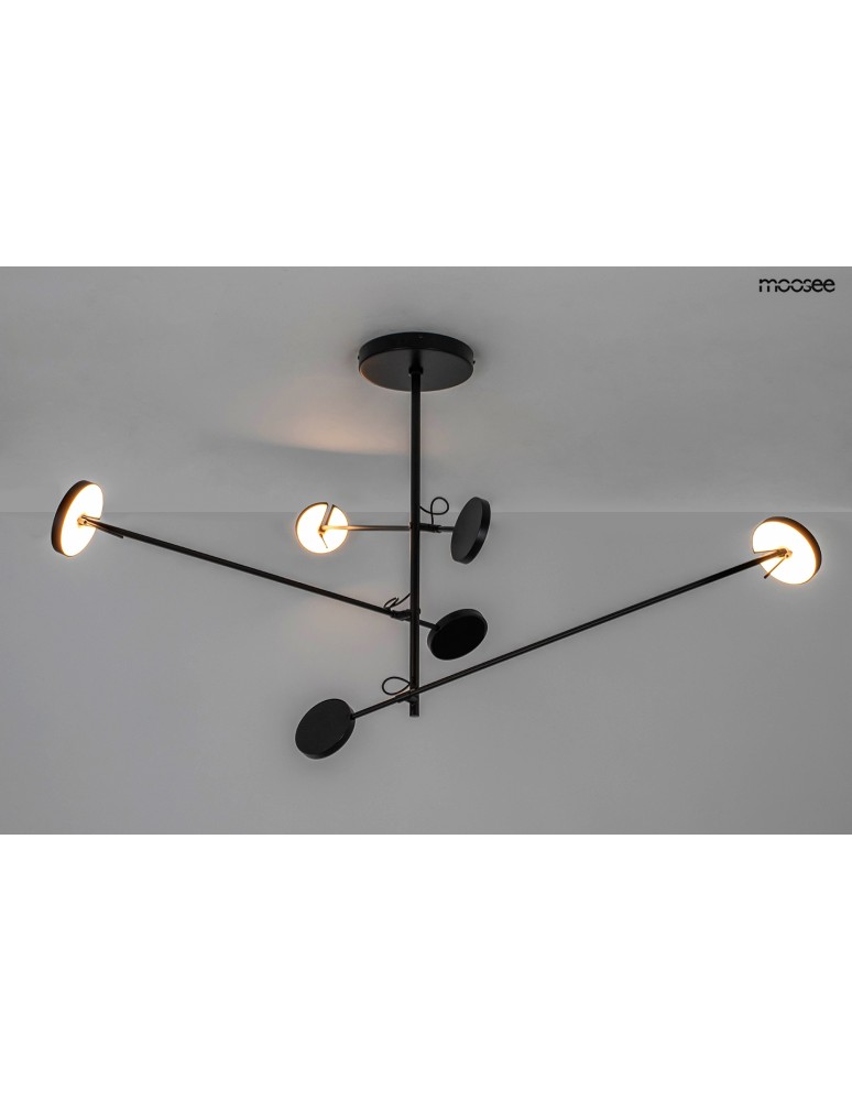 LED pendant lamps - MOOSEE BOBBIE 3 pendant lamp black (MSE1501100150) - product kolory-swiatla.pl 2