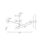 LED pendant lamps - MOOSEE BOBBIE 3 pendant lamp black (MSE1501100150) - product 9