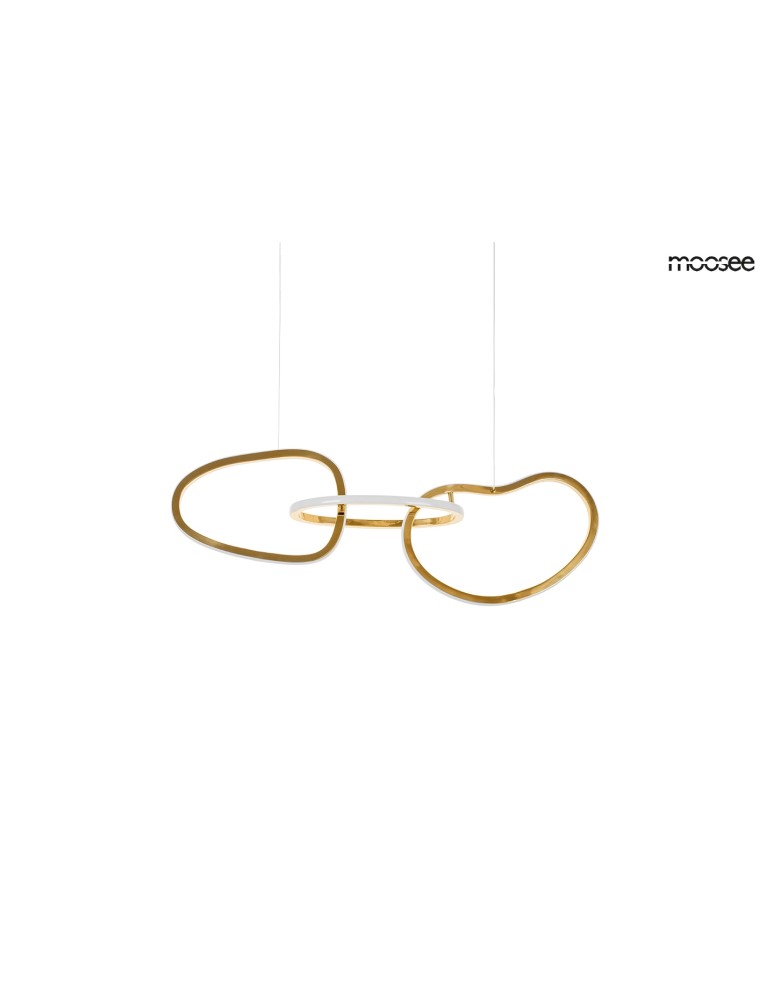 Designer pendant lamps - MOOSEE JAZZ 3 gold pendant lamp (MSE1501100203) - product kolory-swiatla.pl 1