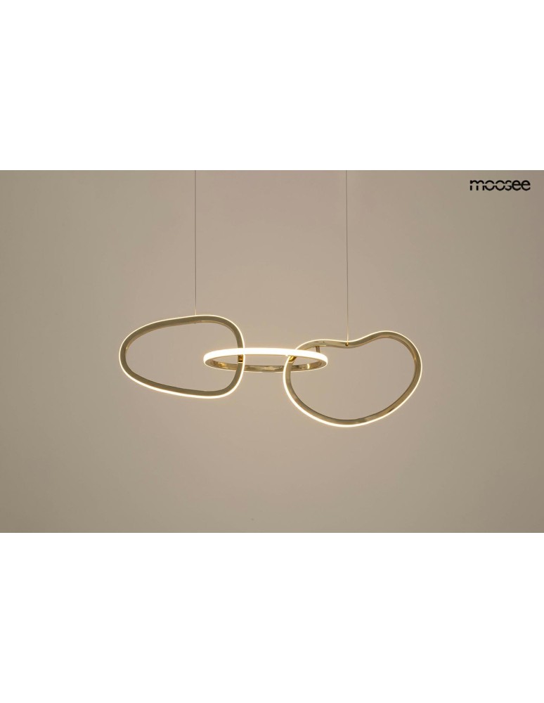 Designer pendant lamps - MOOSEE JAZZ 3 gold pendant lamp (MSE1501100203) - product kolory-swiatla.pl 2