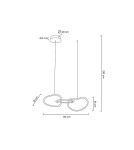 Designer pendant lamps - MOOSEE JAZZ 3 gold pendant lamp (MSE1501100203) - product 12