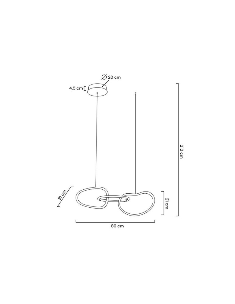 Designer pendant lamps - MOOSEE JAZZ 3 gold pendant lamp (MSE1501100203) - product kolory-swiatla.pl 12