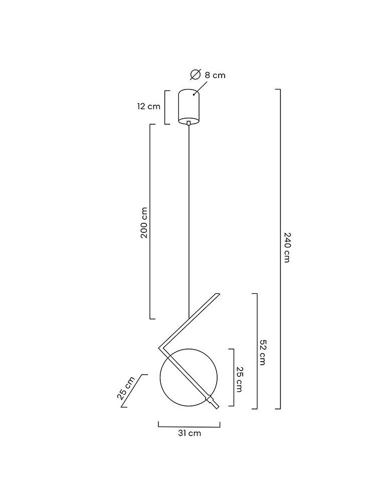 Pendant lamps spheres - MOOSEE pendant lamp ECHO gold (MSE1501100166) - product kolory-swiatla.pl 8