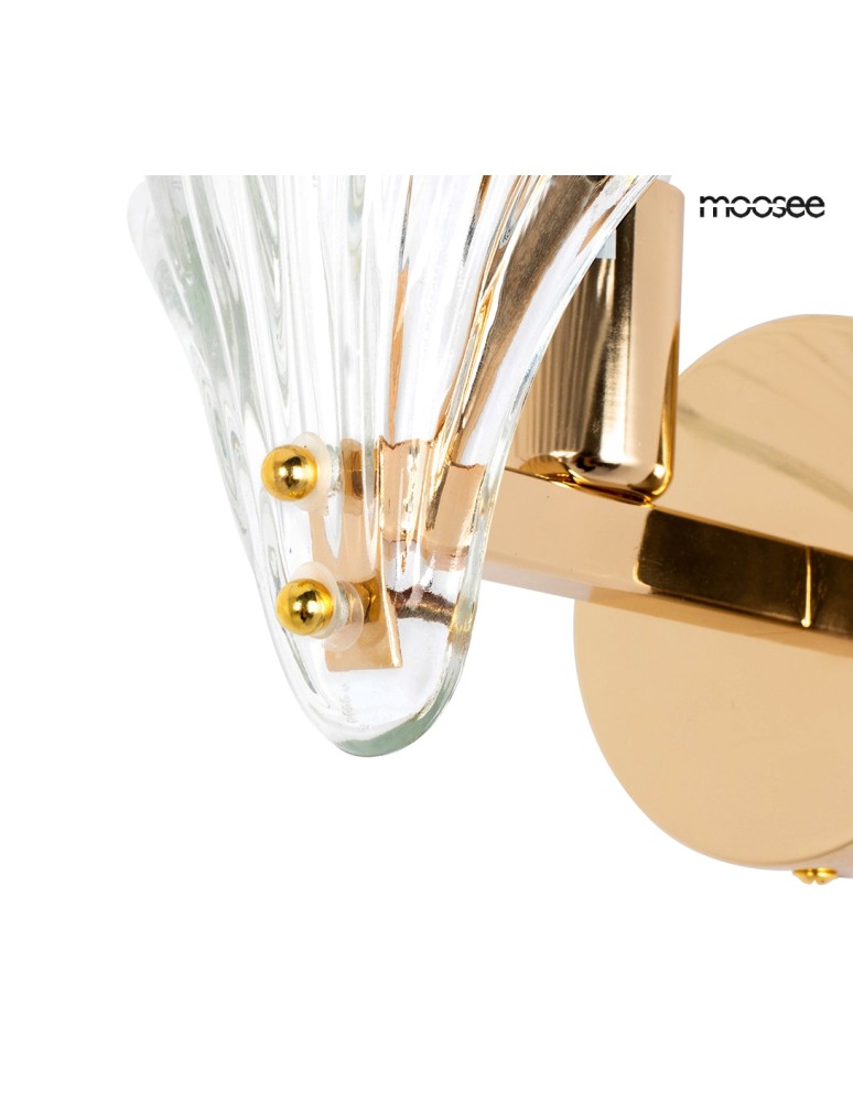 Glamour wall lamps - MOOSEE CONCHA gold wall lamp (MSE1501100201) - product kolory-swiatla.pl 4