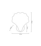 Glamour wall lamps - MOOSEE CONCHA gold wall lamp (MSE1501100201) - product 6