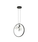 Pendant lamps circles - Step into Design ORION RING LED pendant lamp black 40cm DN1504 - product 2