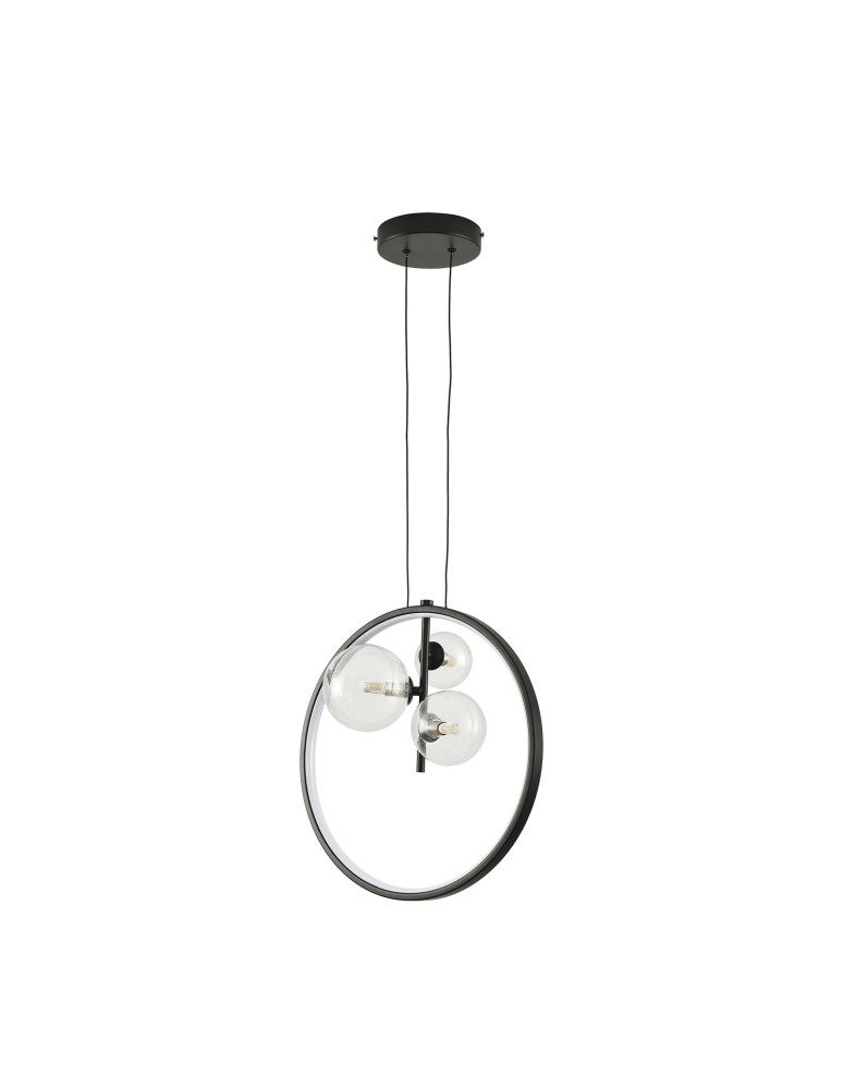 Pendant lamps circles - Step into Design ORION RING LED pendant lamp black 40cm DN1504 - product kolory-swiatla.pl 2
