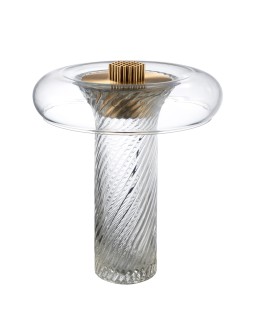 Step into Design Lampa stołowa CLARO LED transparentna 35cm ST-8895T