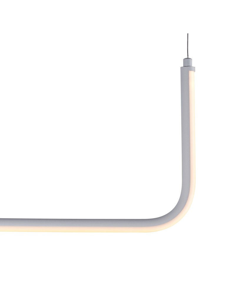 Pendant lamps over the island - Step into Design MINIMA-1 LED pendant lamp white 120cm MP0095-L120_WH - product kolory-swiatla.pl 4
