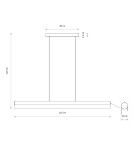 Pendant lamps over desk - Nowodvorski CL Q LED PRO Hanging LED Max power 31W LED 4000K Black 8252 - product 3