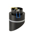 Decorative flush-mounted lamps - Nowodvorski VIS Spot Concealed Max wattage 12W only LED GX53 Black 10485 - product 5