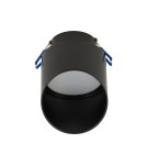 Decorative flush-mounted lamps - Nowodvorski HVAR Spot Concealed Max wattage 12W only LED GX53 Black 10487 - product 4