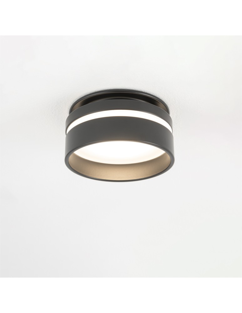 Decorative flush-mounted lamps - Nowodvorski MLJET Spot Flush Mounted Max wattage 10W only LED GU10 Black 10493 - product kolory-swiatla.pl 6