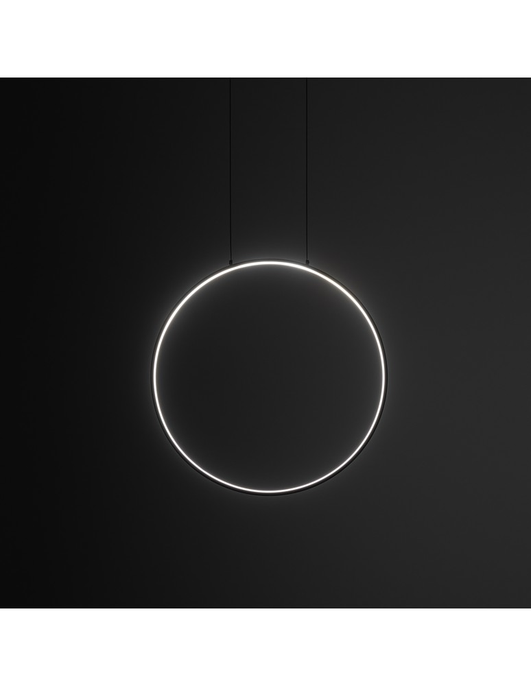 Pendant lamps circles - Nowodvorski CIRCOLO LED S Ceiling Pendant Max power 18W LED 3000K Black 10810 - product kolory-swiatla.pl 4