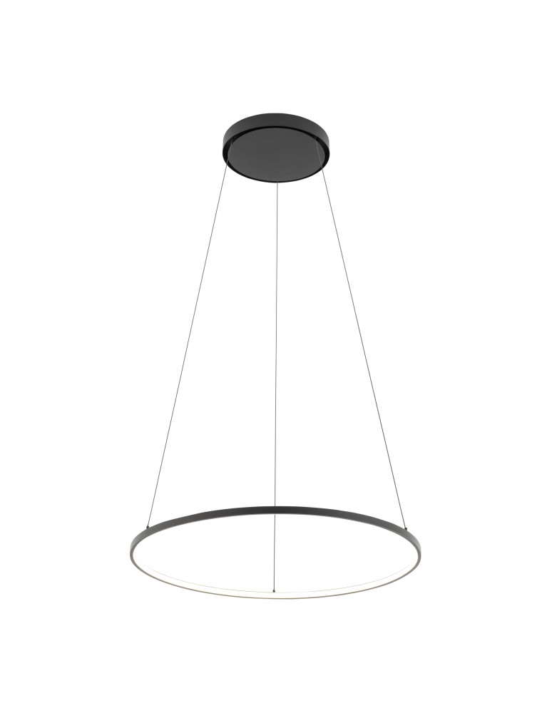 Pendant lamps circles - Nowodvorski CIRCOLO LED M Ceiling Pendant Max wattage 21W LED 3000K Black 10812 - product kolory-swiatla.pl 2