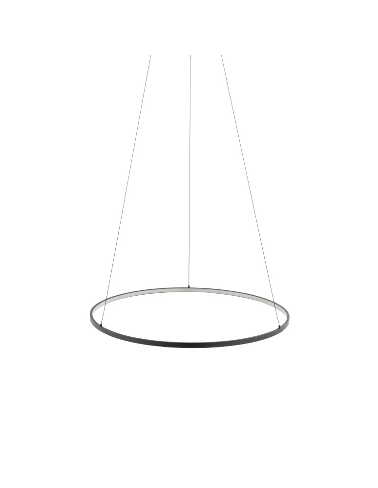 Pendant lamps circles - Nowodvorski CIRCOLO LED M Ceiling Pendant Max wattage 21W LED 3000K Black 10812 - product kolory-swiatla.pl 3