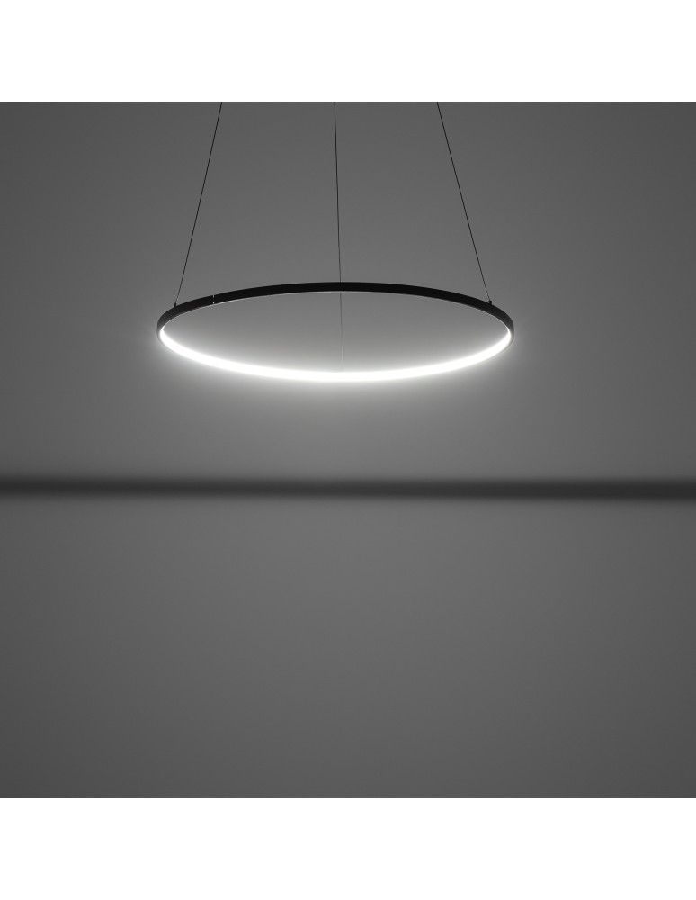 Pendant lamps circles - Nowodvorski CIRCOLO LED M Ceiling Pendant Max wattage 21W LED 3000K Black 10812 - product kolory-swiatla.pl 4