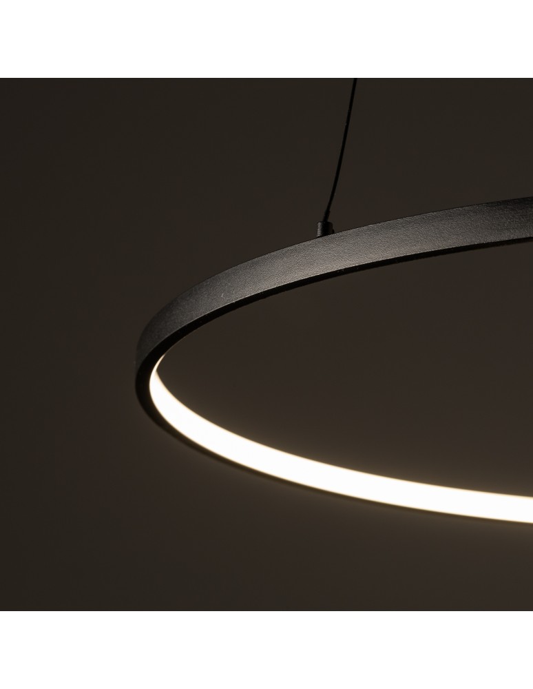 Pendant lamps circles - Nowodvorski CIRCOLO LED M Ceiling Pendant Max wattage 21W LED 3000K Black 10812 - product kolory-swiatla.pl 5